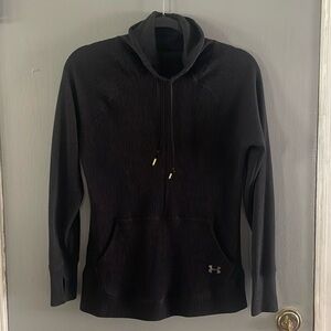 Under Armour Waffle Knit Pullover Pocket Semi‎ Fit Casual Athleisure Top M